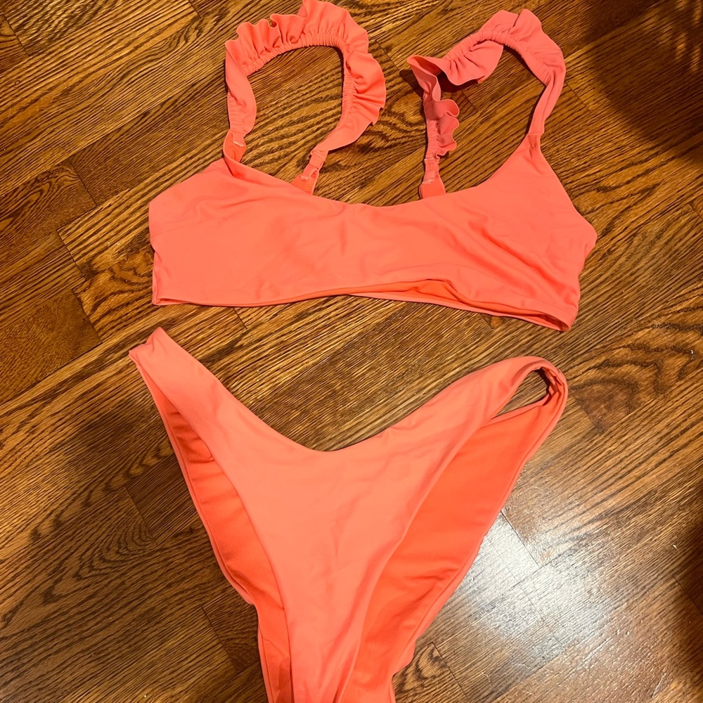 Aerie Orange and Pink Bikini set